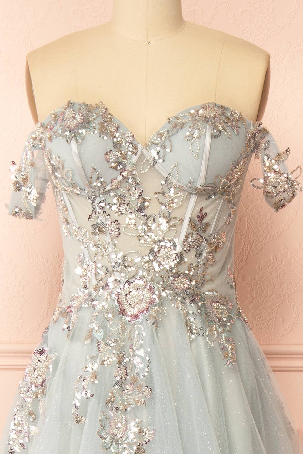 Emerie Sage | Translucent A-Line Corset Dress