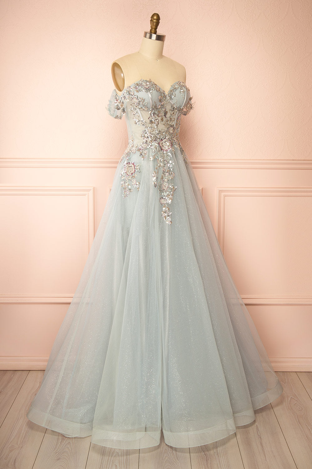 Emerie Sage | Translucent A-Line Corset Dress