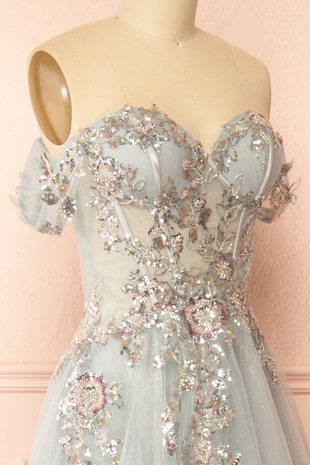 Emerie Sage | Translucent A-Line Corset Dress