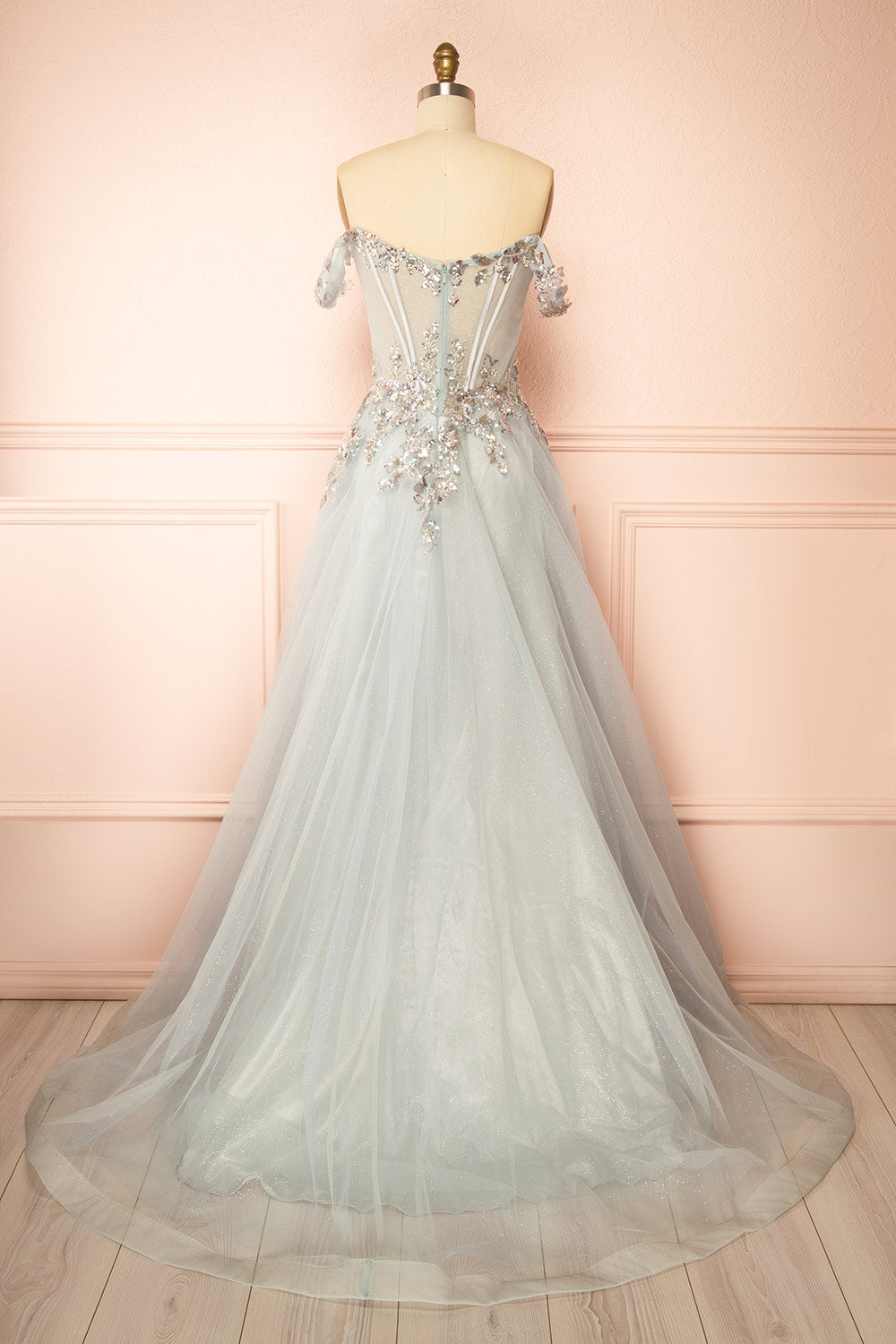 Emerie Sage | Translucent A-Line Corset Dress