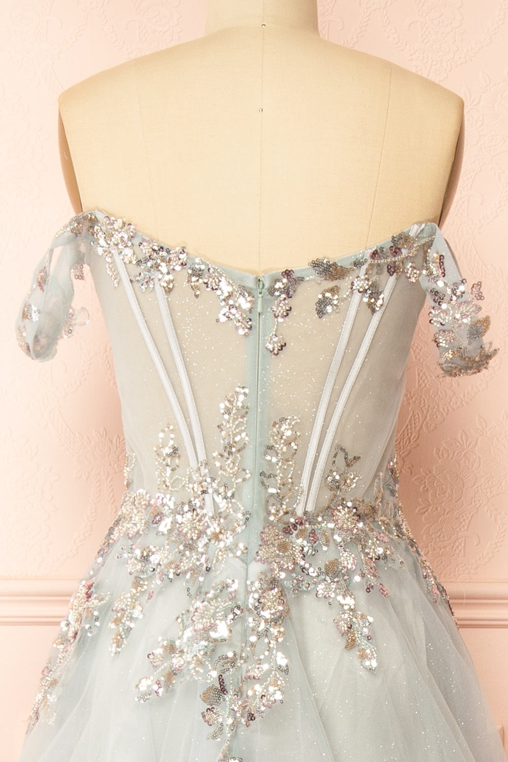 Emerie Sage | Translucent A-Line Corset Dress