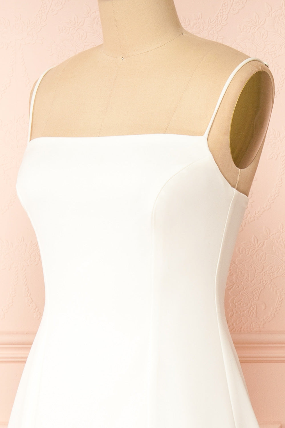 Estella Ivory | Maxi A-line Dress with Slit by Arti Gogna