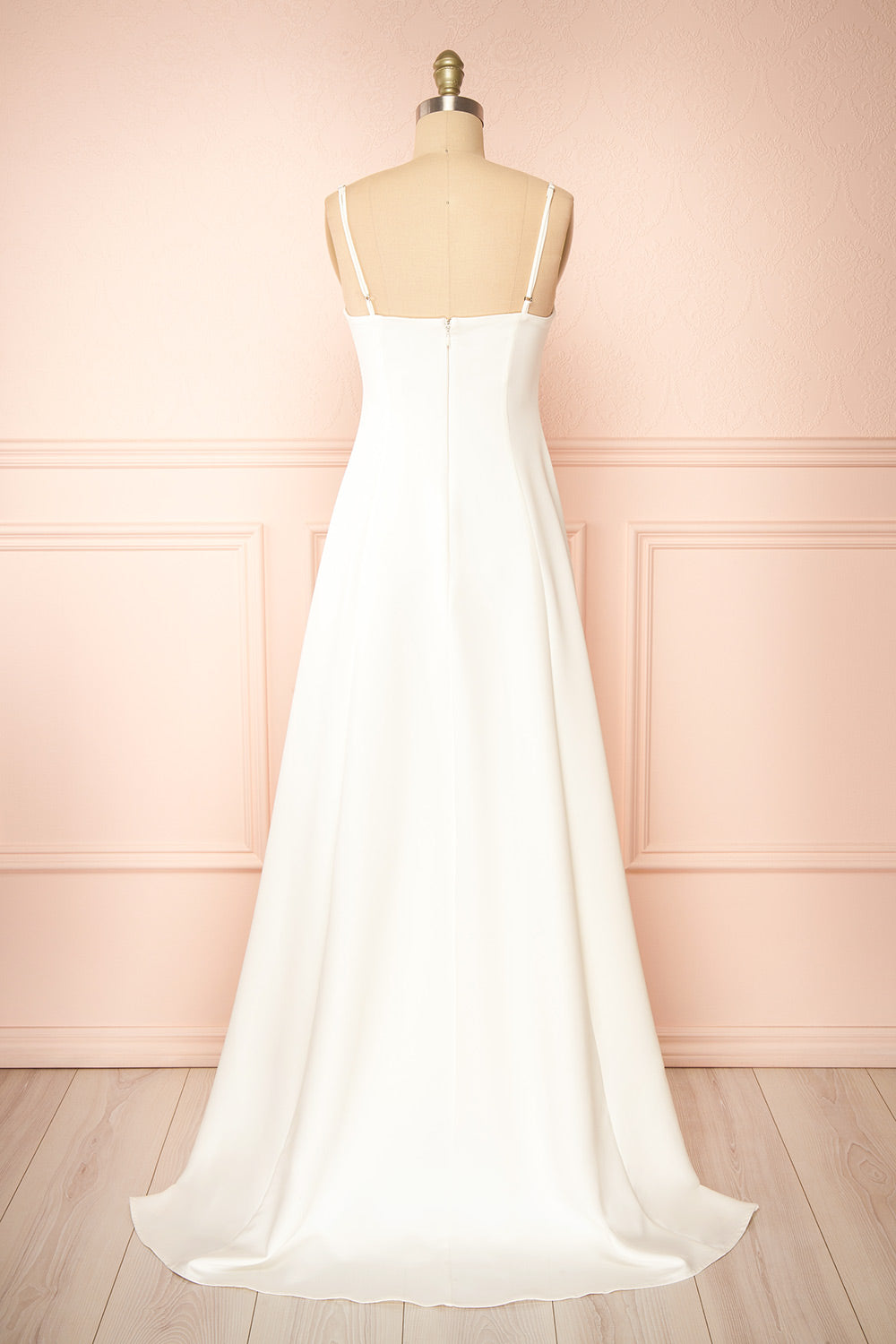 Estella Ivory | Maxi A-line Dress with Slit by Arti Gogna