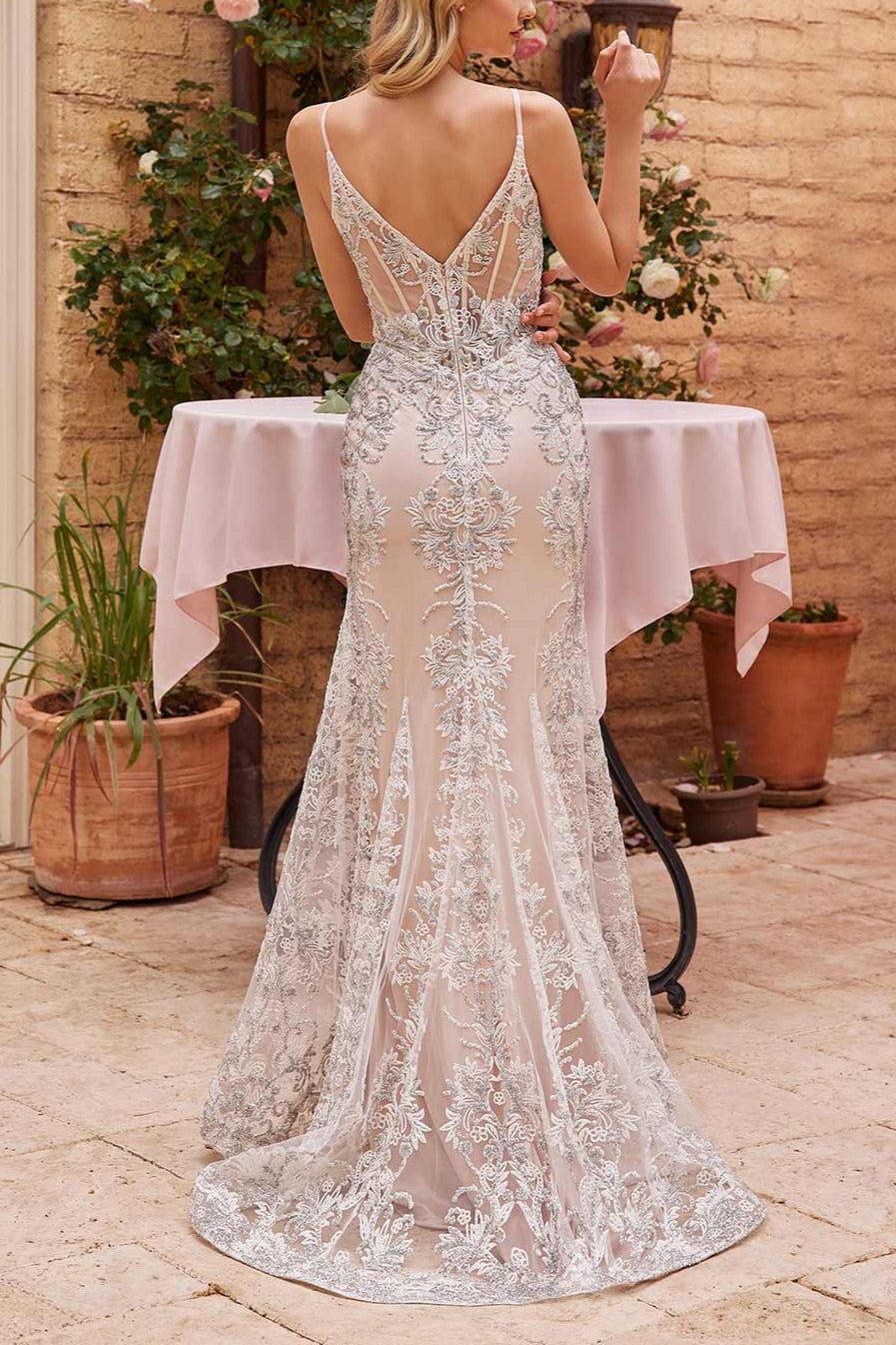 Evanthe | Crystals Mermaid Wedding Dress