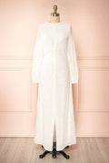 Fairlie | White Maxi Dress w/ Sequins