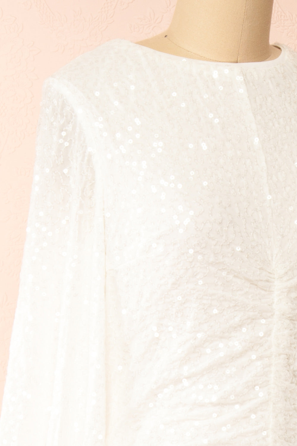 Fairlie | White Maxi Dress w/ Sequins