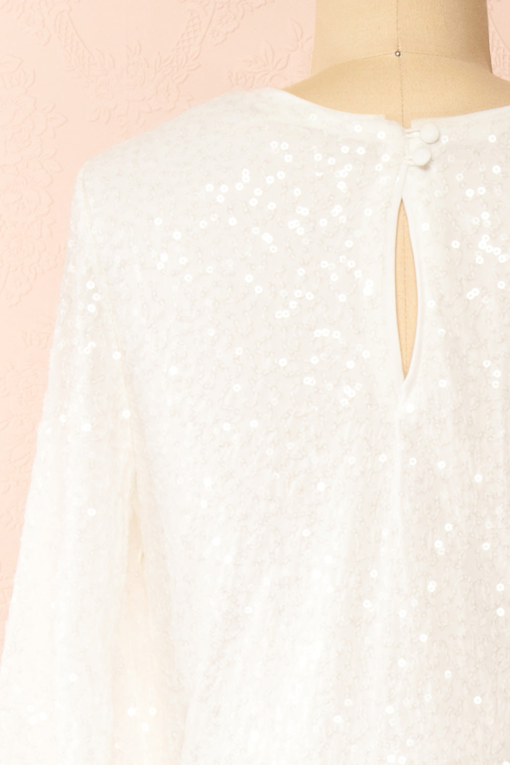 Fairlie | White Maxi Dress w/ Sequins