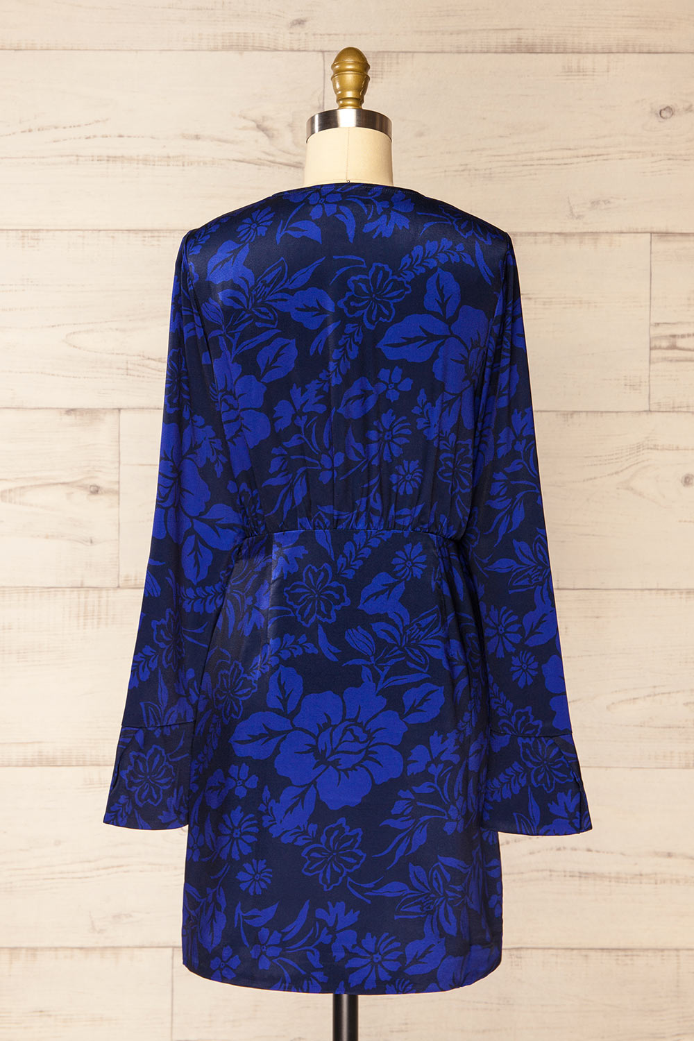 Feline | Short Wrap Dress w/ Long Sleeves