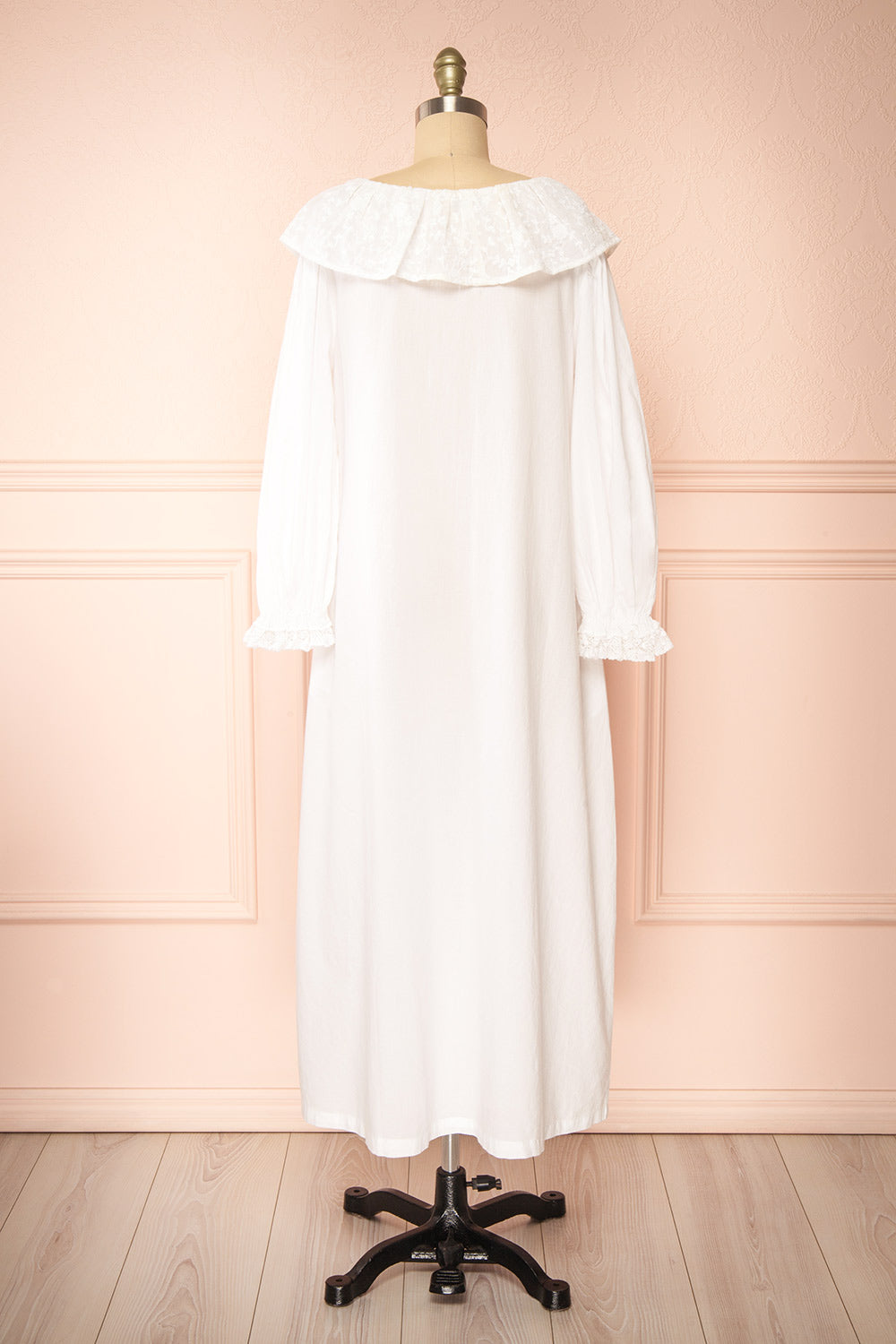Fernley | White Long-Sleeved Nightgown by April Cornell