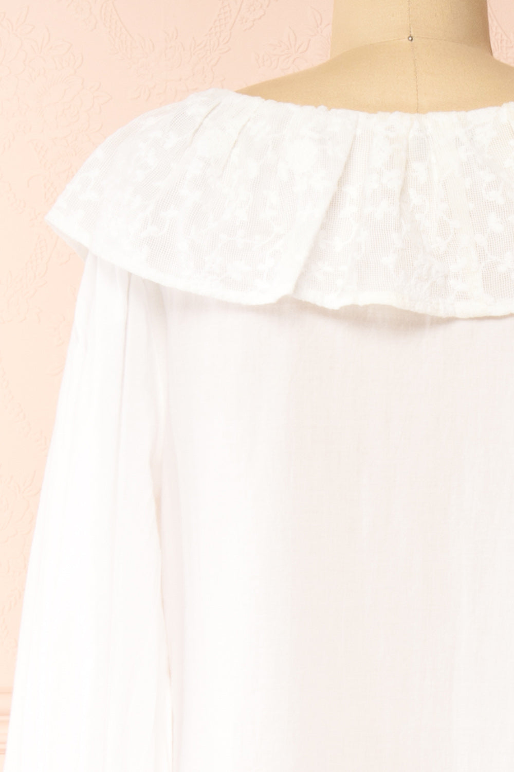 Fernley | White Long-Sleeved Nightgown by April Cornell