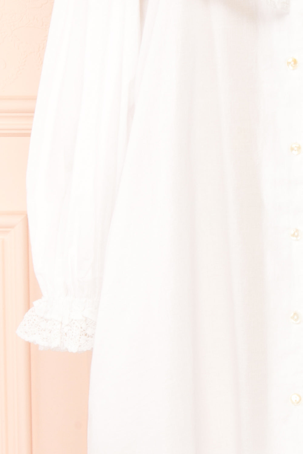 Fernley | White Long-Sleeved Nightgown by April Cornell