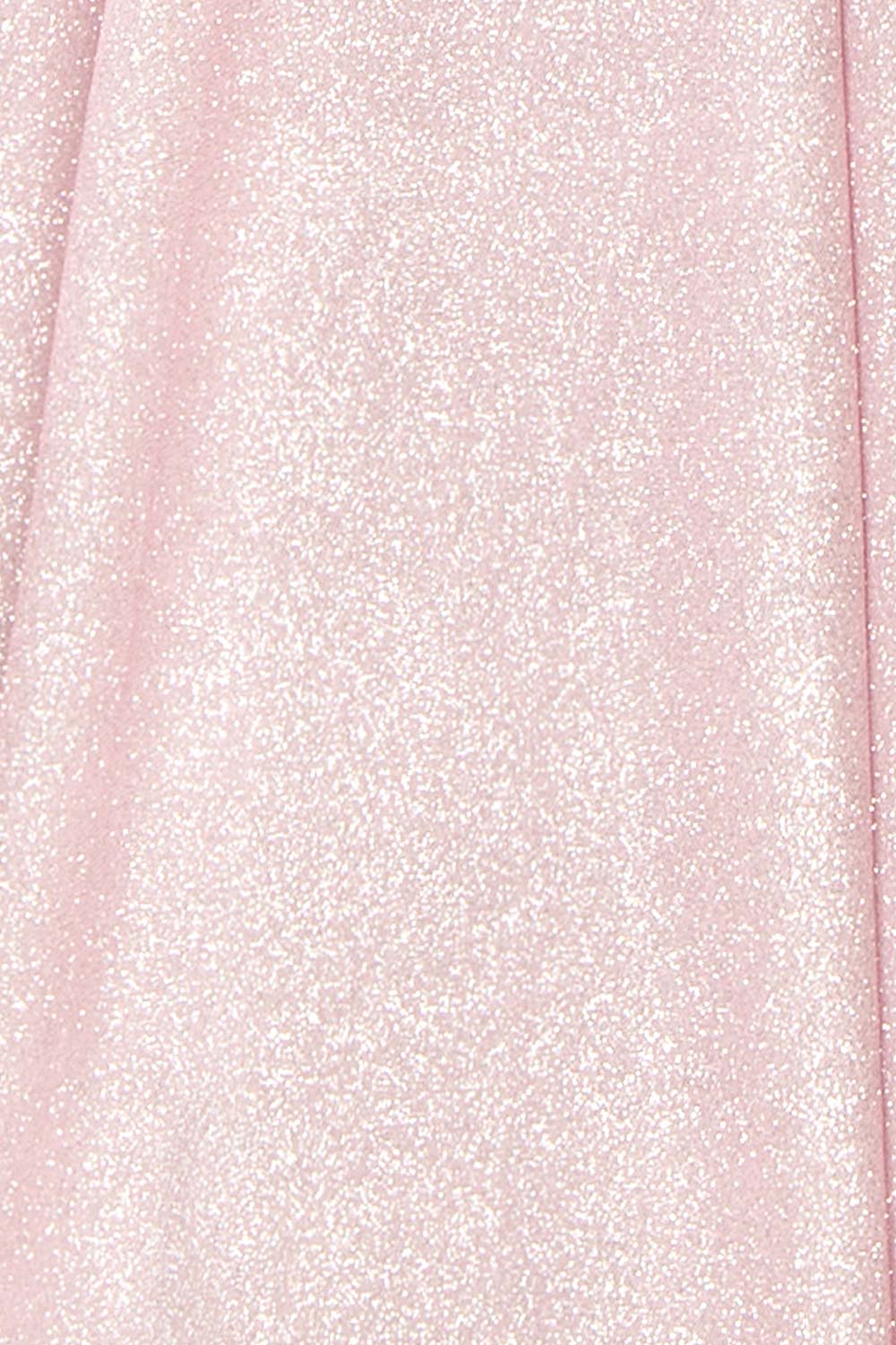 Fitzi Pink | Sparkly Strapless Maxi Dress with Pockets