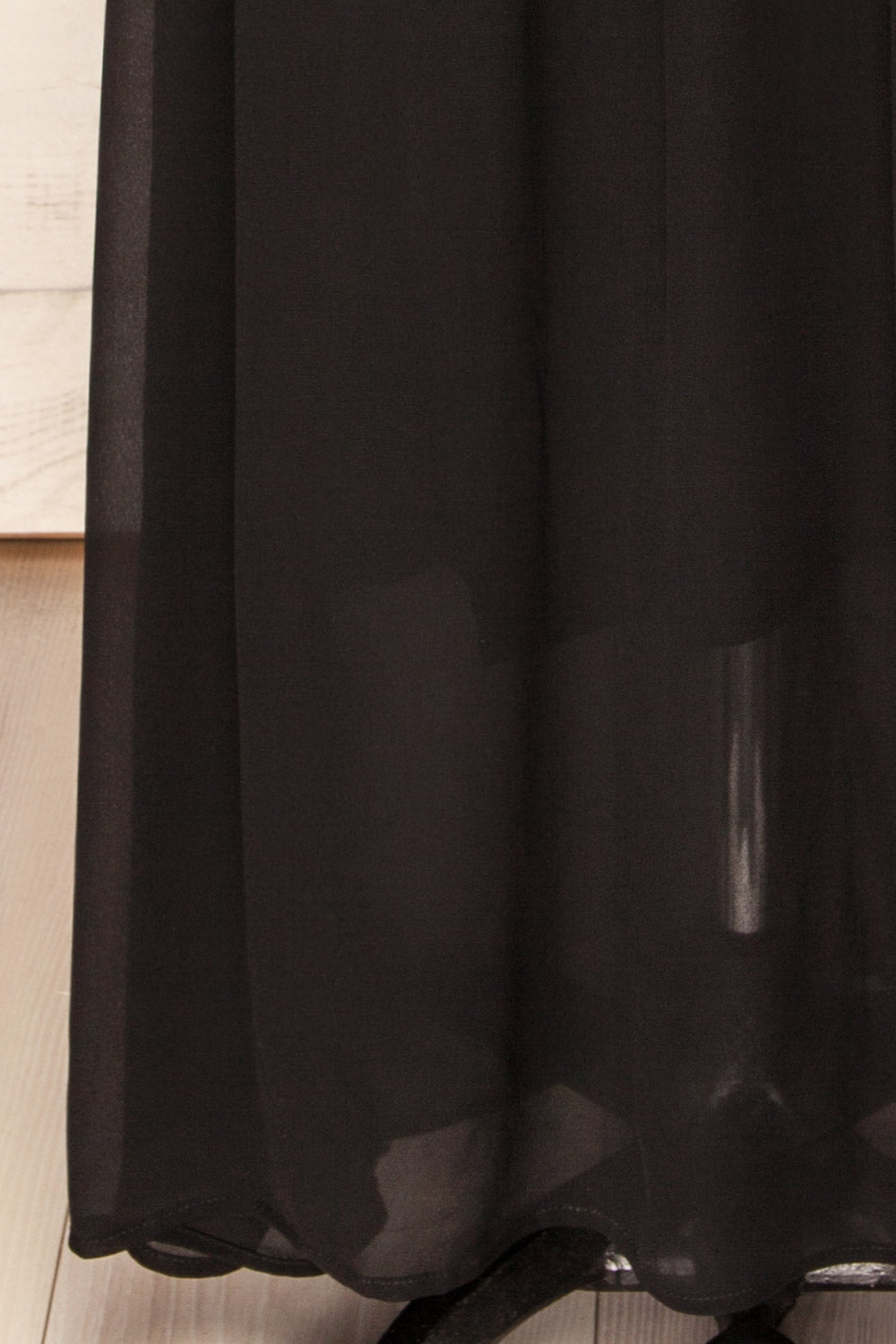 Forio | Black Maxi Halter Dress with Pockets