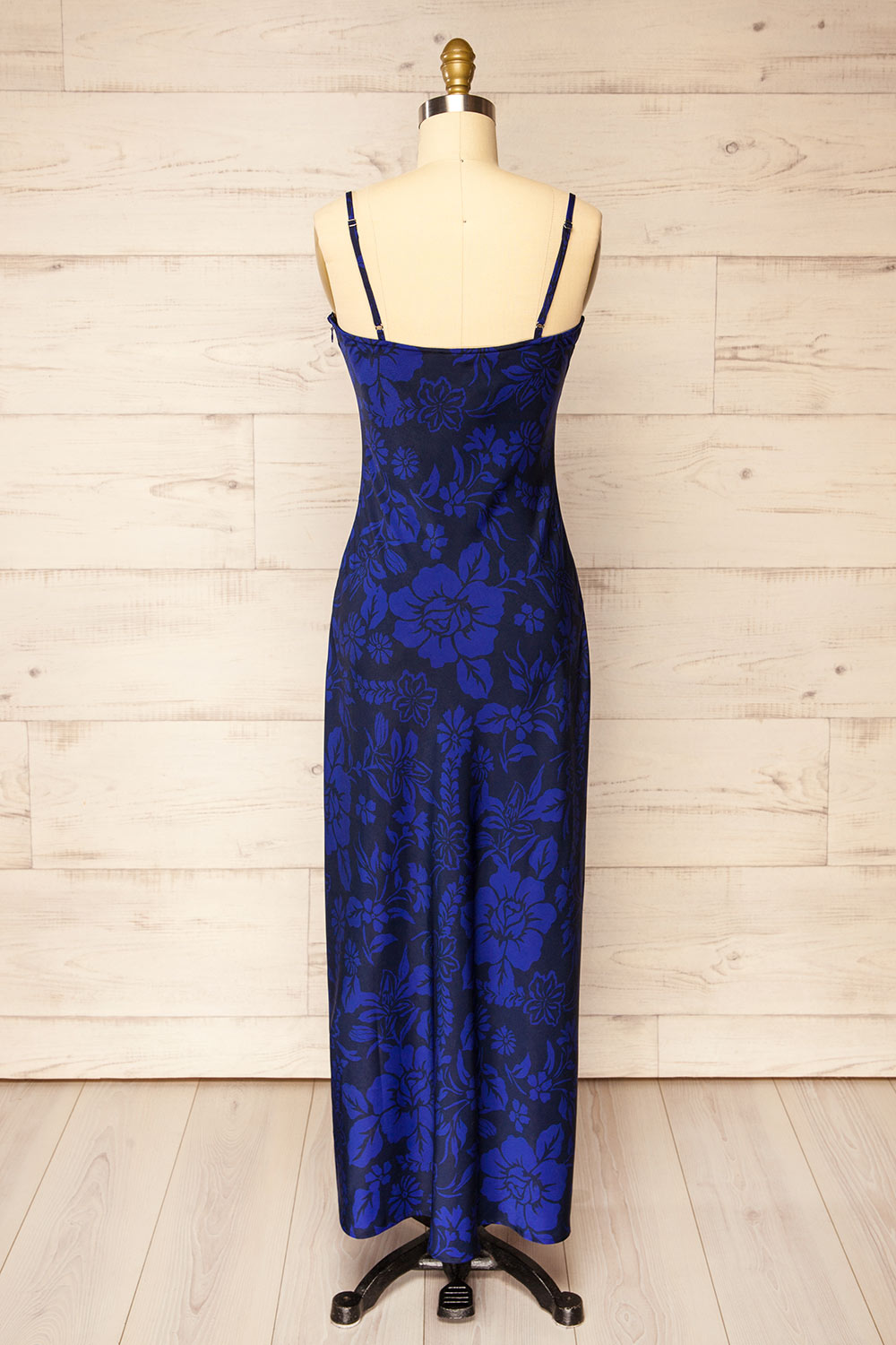 Gatlin | Long Floral Dress w/ Cowl Neck