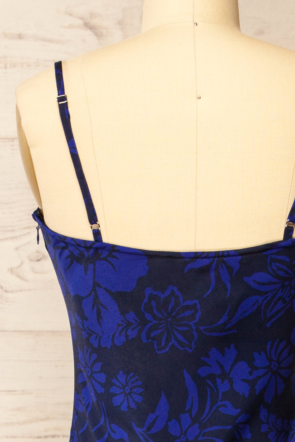 Gatlin | Long Floral Dress w/ Cowl Neck