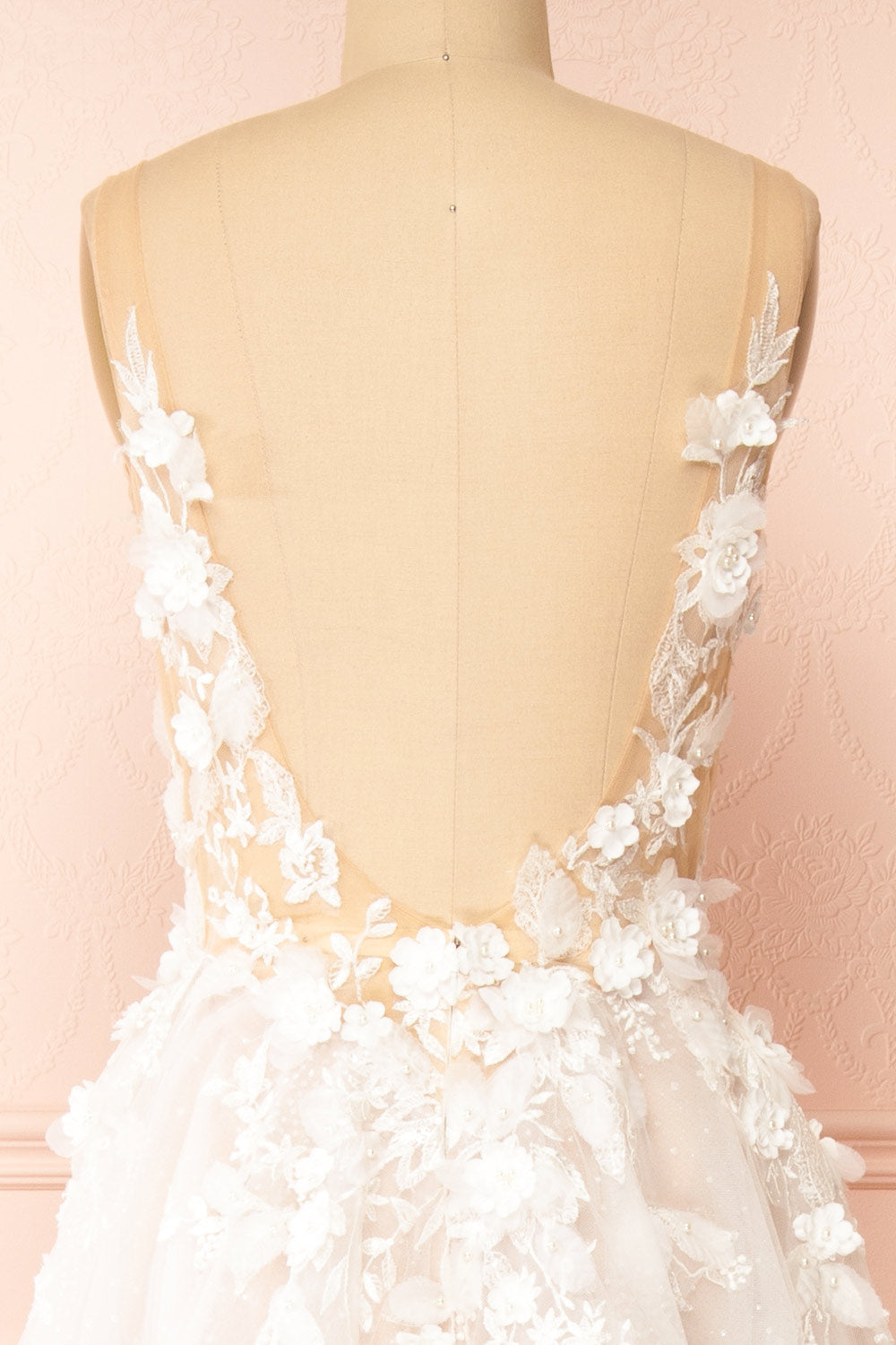 Geneva | A-line Tulle Wedding Gown with Removable Sleeves