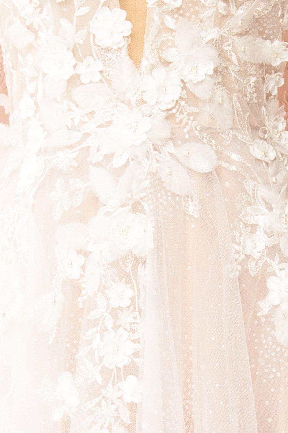 Geneva | A-line Tulle Wedding Gown with Removable Sleeves