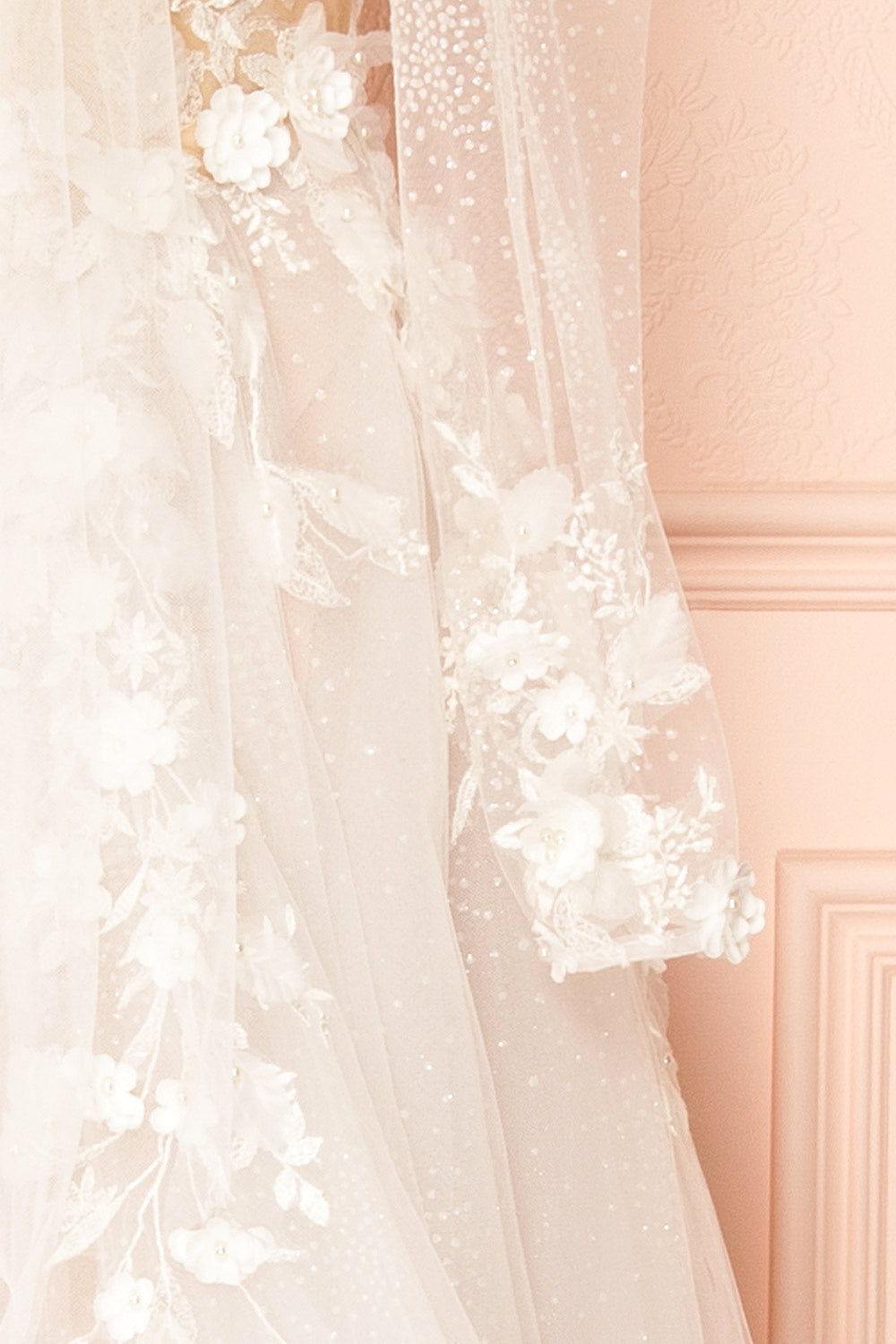 Geneva | A-line Tulle Wedding Gown with Removable Sleeves