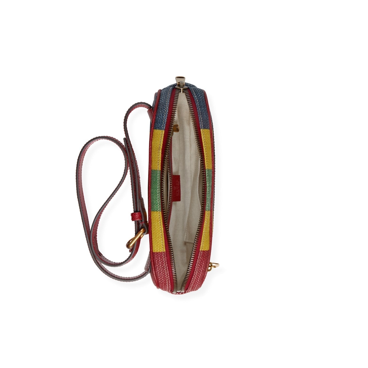 GUCCI Baiadera Stripe Canvas Belt Bag