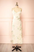 Hildred | Embroidered Midi Dress with Open Back