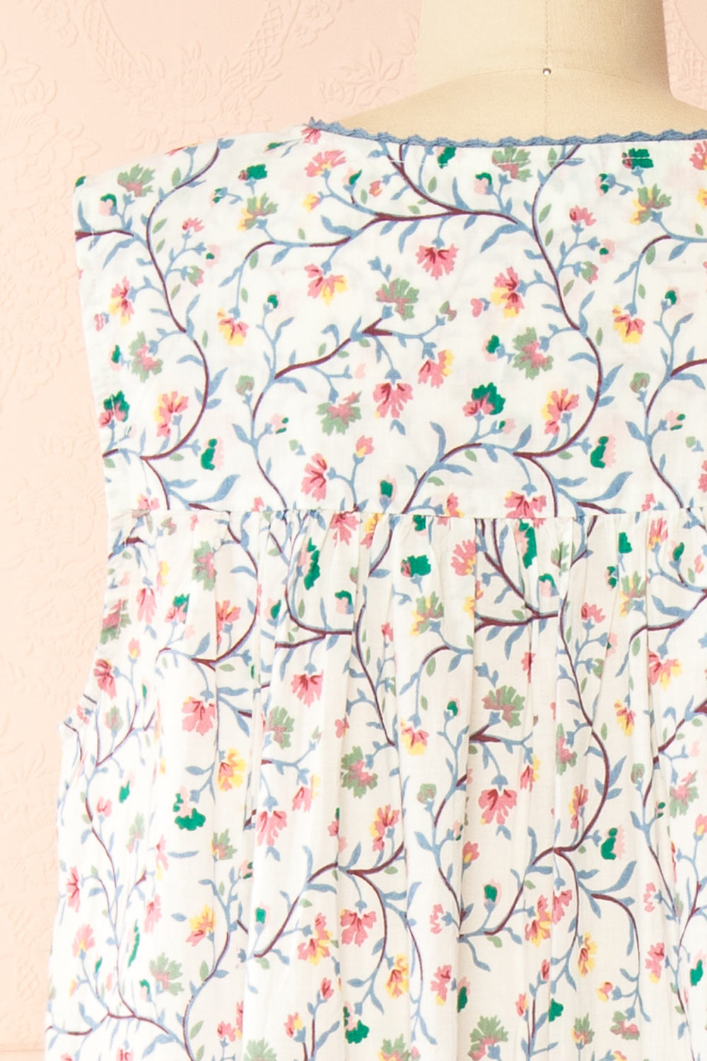 Holland | Floral Maxi Nightgown with Crochet Details by April Cornell