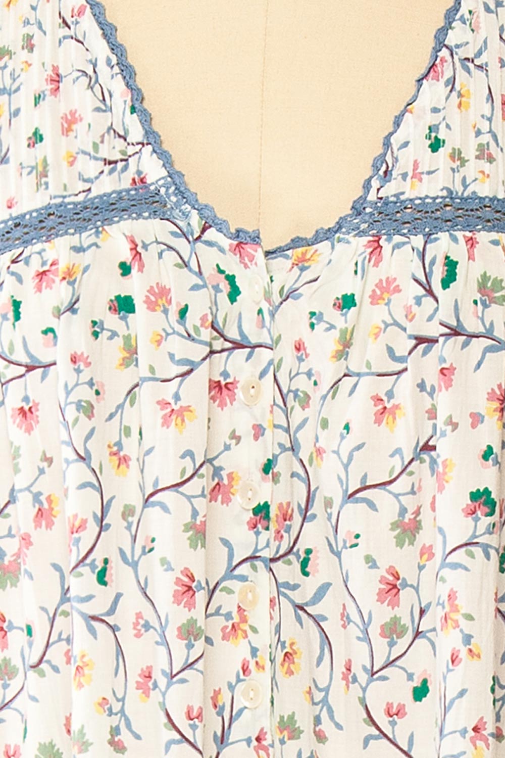 Holland | Floral Maxi Nightgown with Crochet Details by April Cornell
