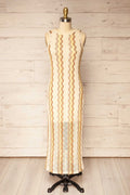 Imola | Chevron Knit Sleeveless Maxi Dress