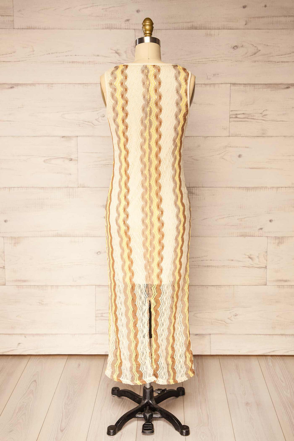 Imola | Chevron Knit Sleeveless Maxi Dress
