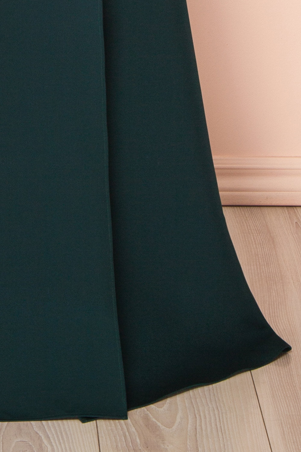 Izabella Green | A-line Maxi Dress with Open Back and Slit by Arti Gogna