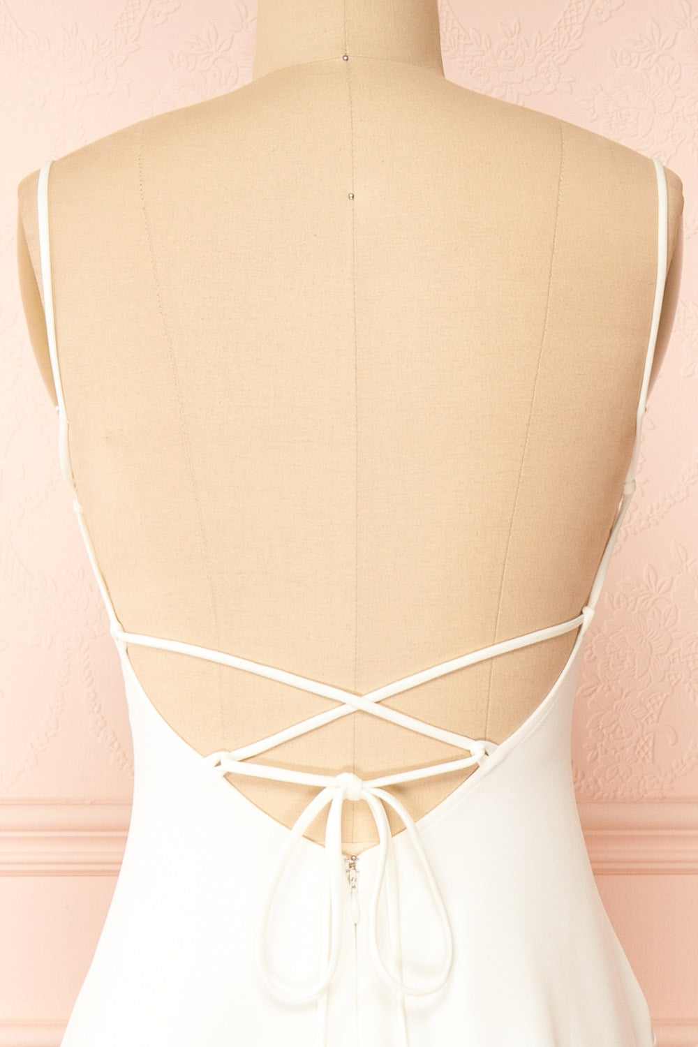 Izabella Ivory | A-line Maxi Dress with Open Back and Slit by Arti Gogna
