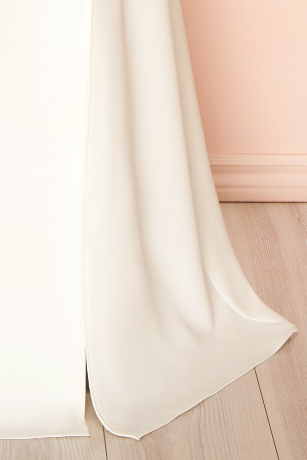 Izabella Ivory | A-line Maxi Dress with Open Back and Slit by Arti Gogna
