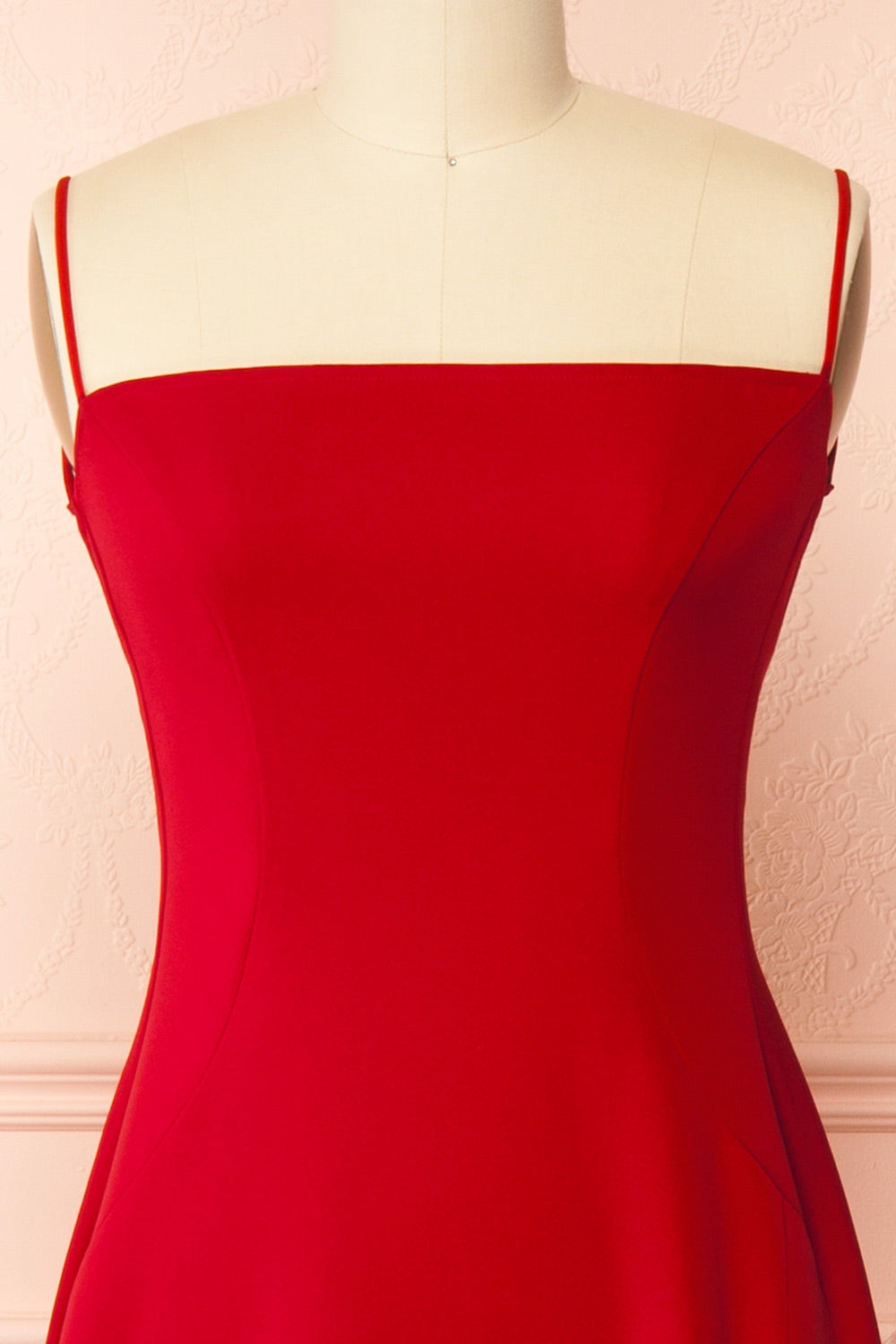 Izabella Red | A-line Maxi Dress with Open Back by Arti Gogna