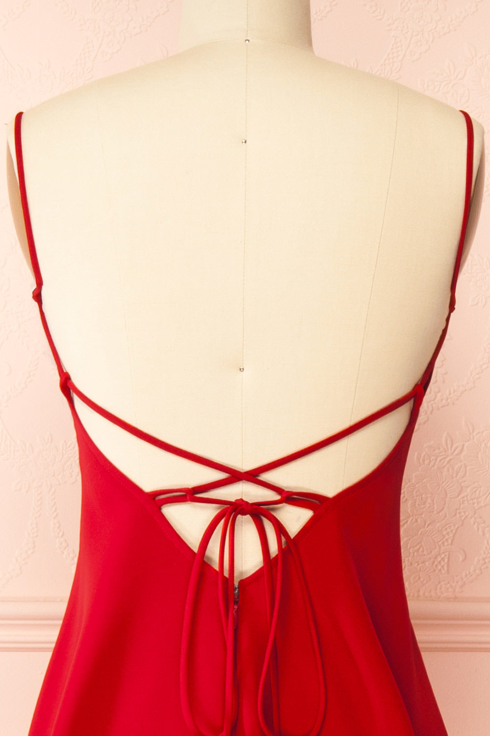 Izabella Red | A-line Maxi Dress with Open Back by Arti Gogna