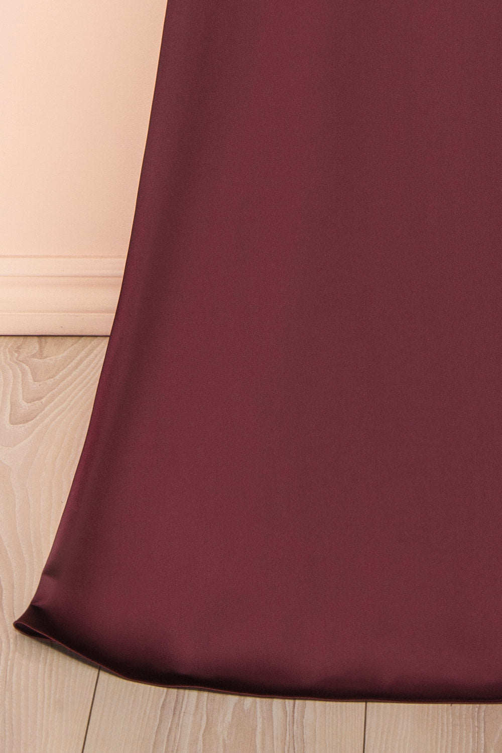 Izadora Burgundy | A-line Maxi Dress with Open Back by Arti Gogna