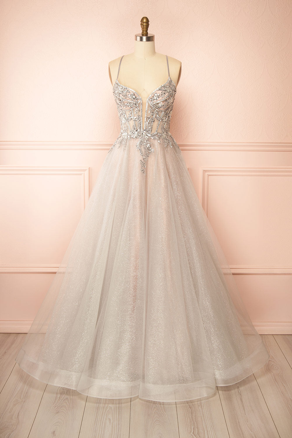 Jackie | Glittery Beaded Maxi Dress