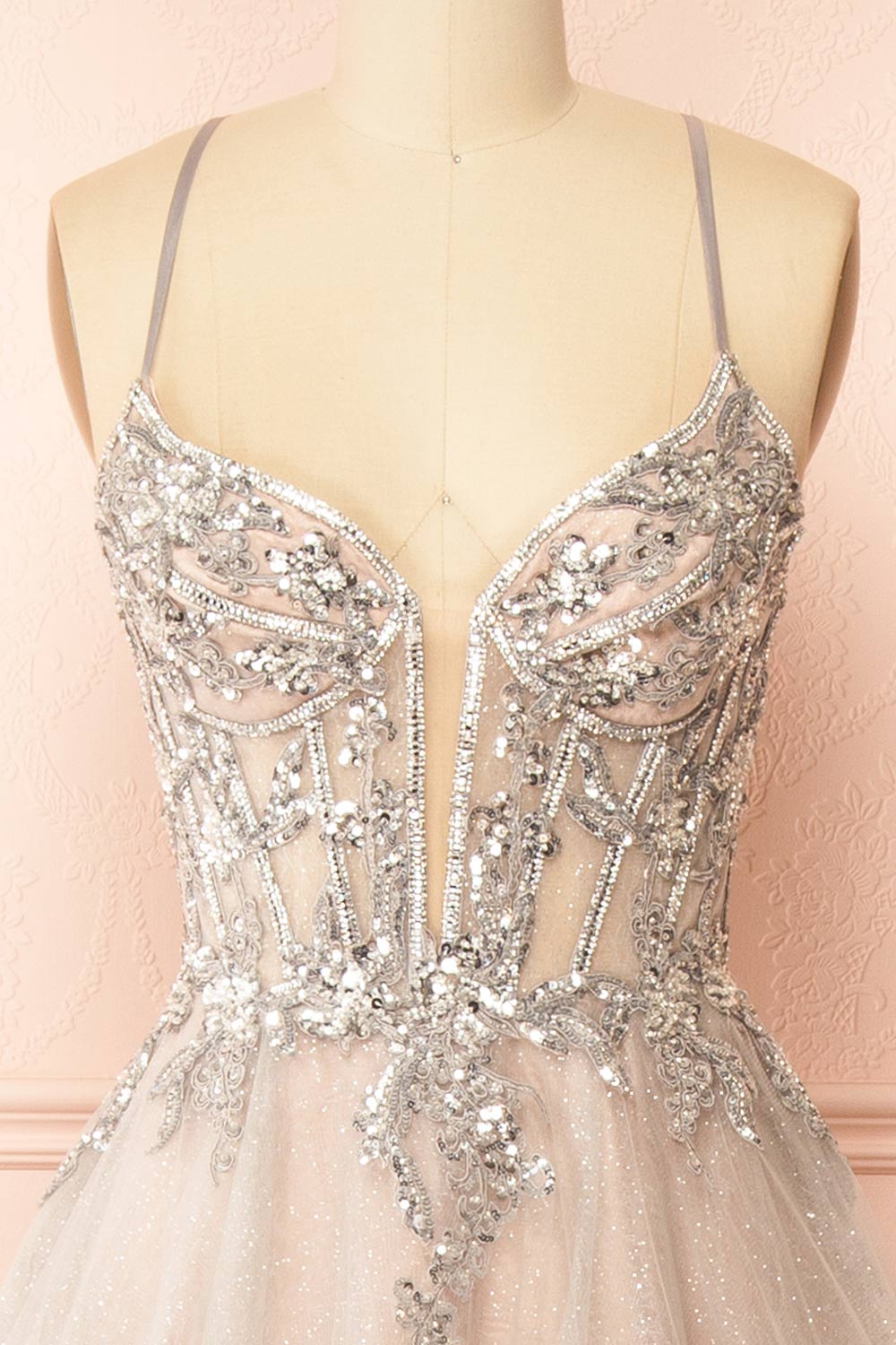 Jackie | Glittery Beaded Maxi Dress