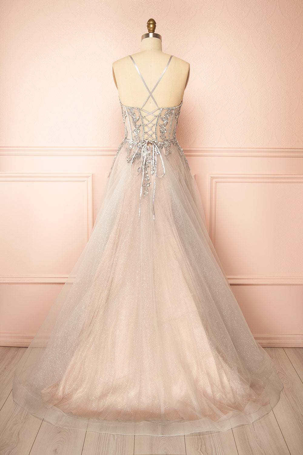Jackie | Glittery Beaded Maxi Dress