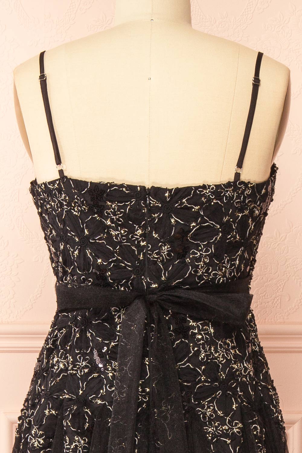 Jamie Black | Midi Dress with Floral Lace