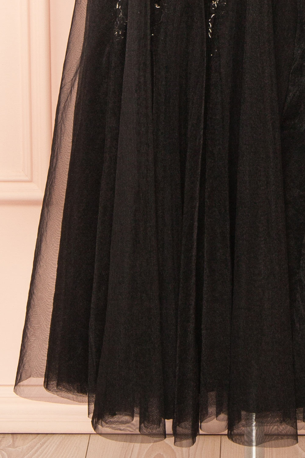 Jamie Black | Midi Dress with Floral Lace