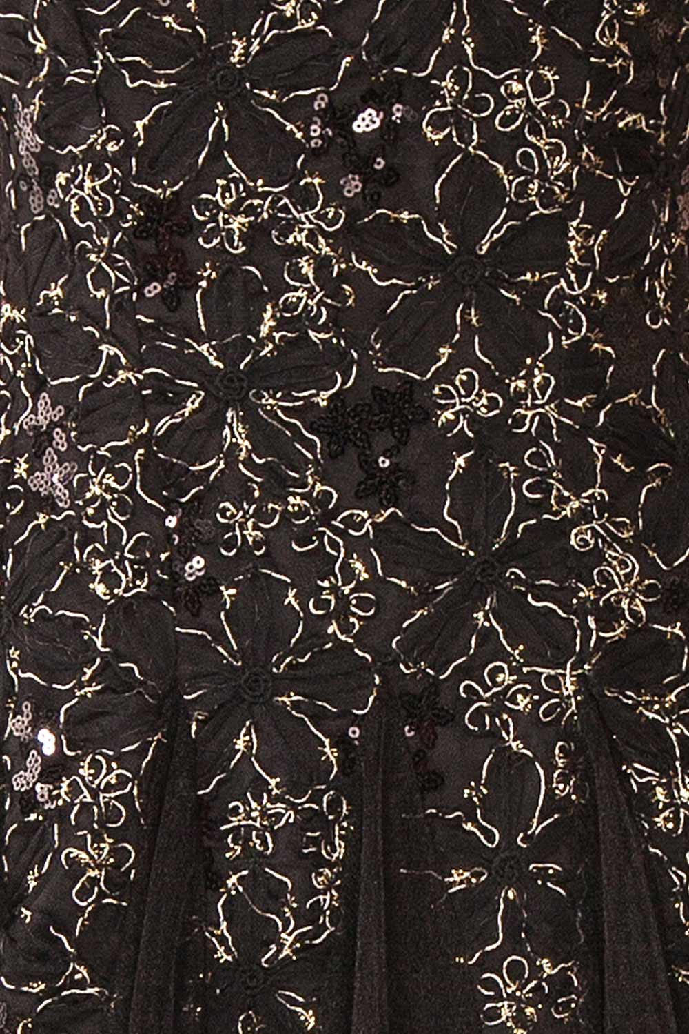 Jamie Black | Midi Dress with Floral Lace
