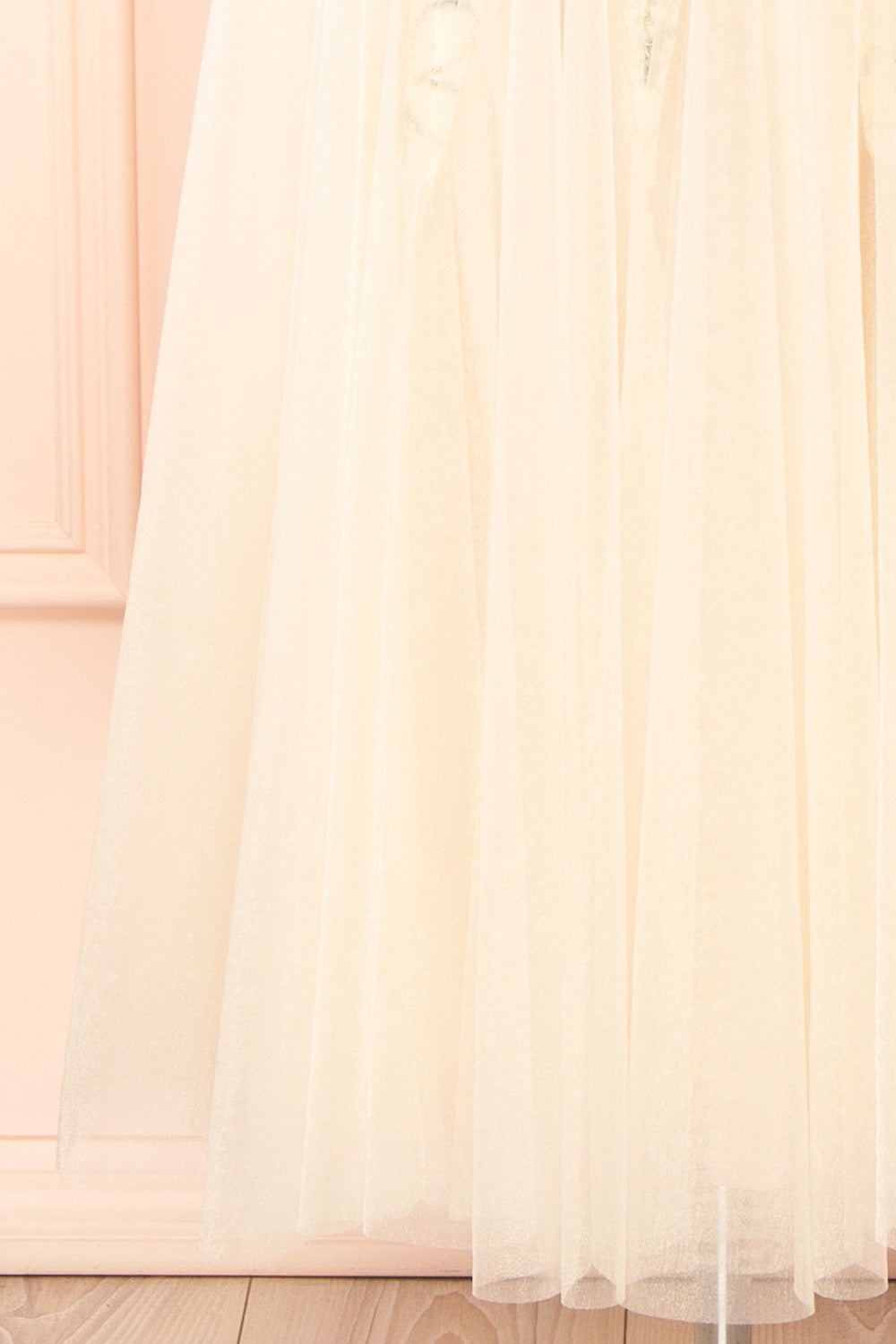 Jamie Ivory | Midi Dress with Floral Lace
