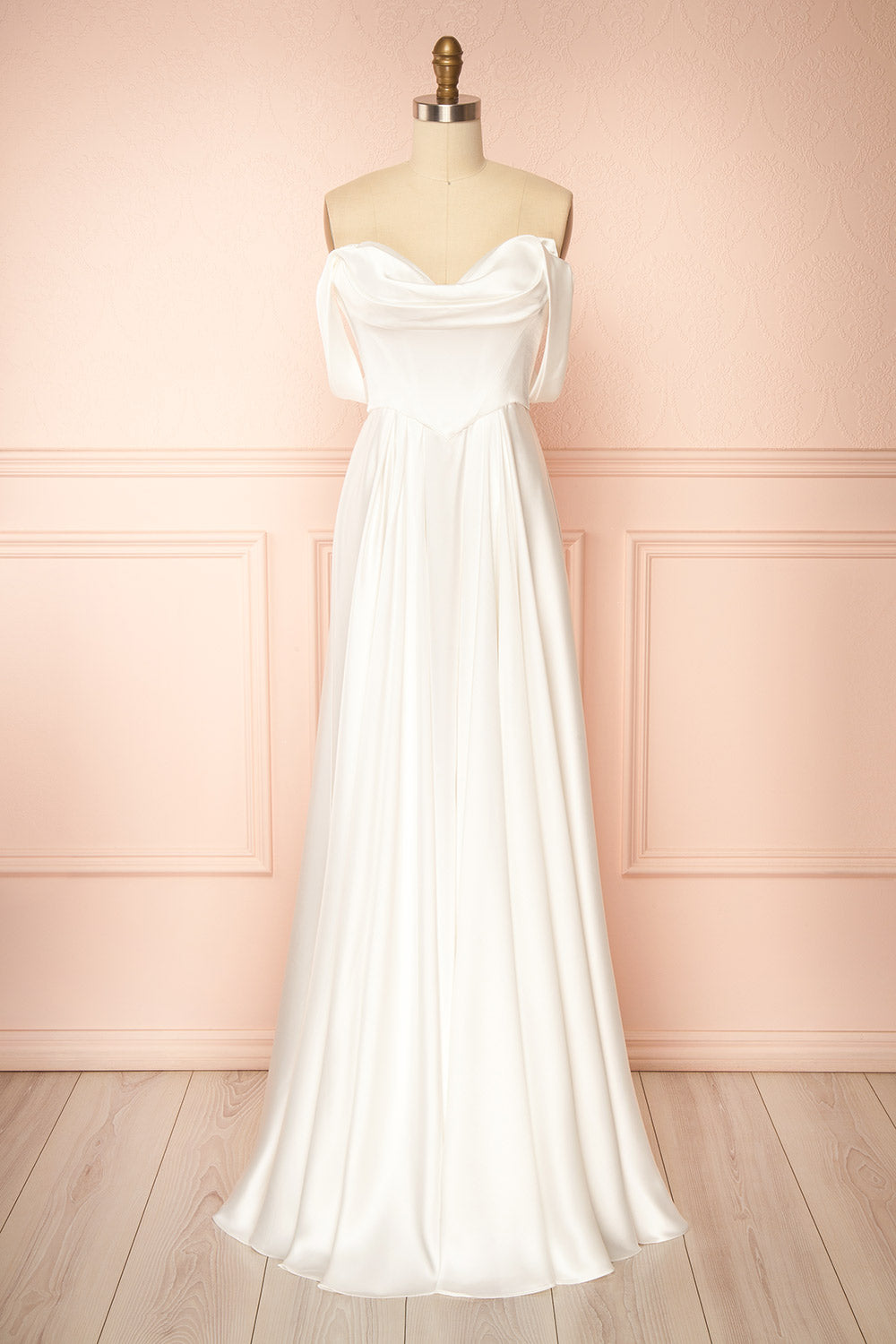 Jenifer | Maxi Off-Shoulder Wedding Dress with Slit