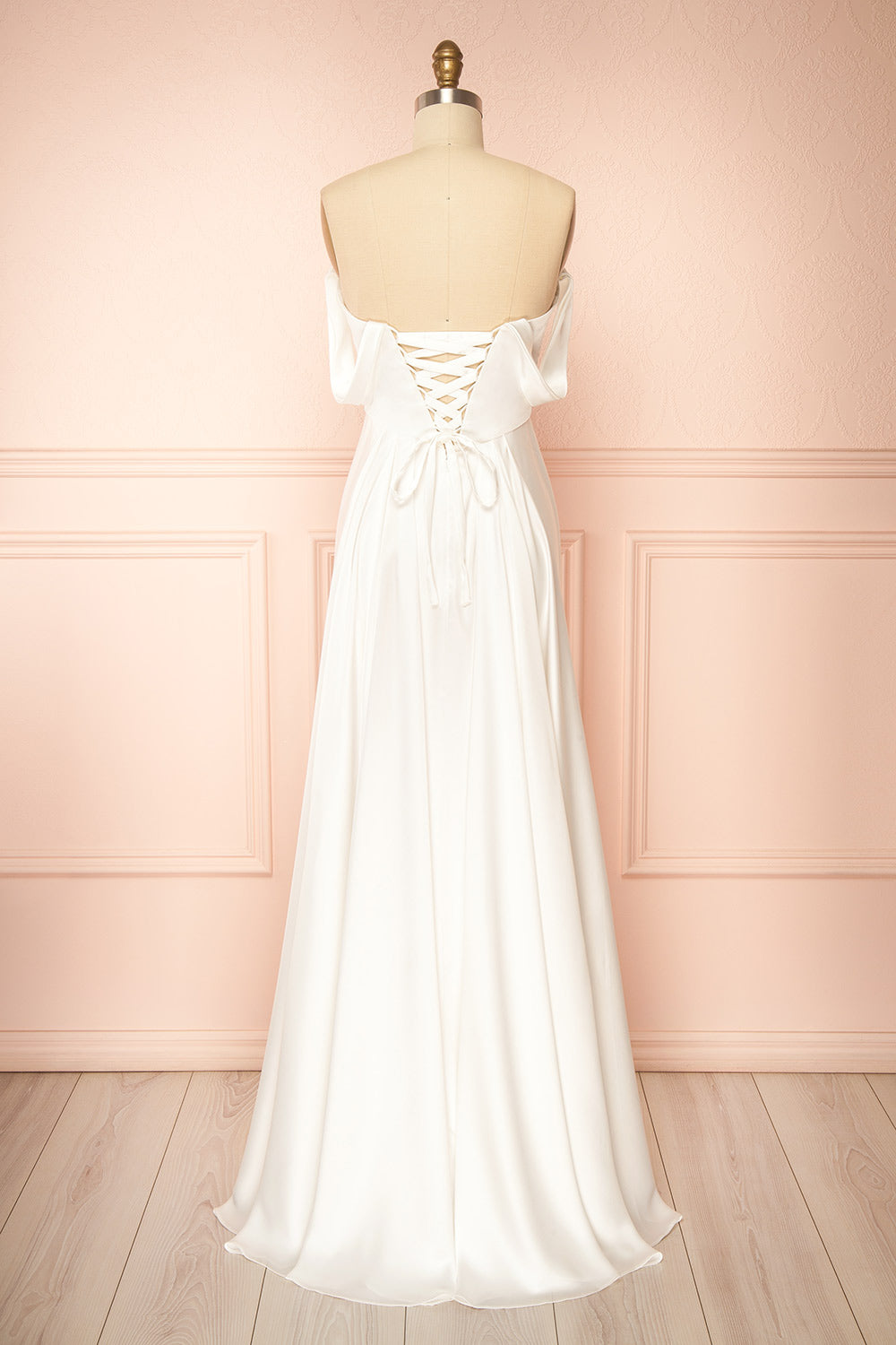 Jenifer | Maxi Off-Shoulder Wedding Dress with Slit