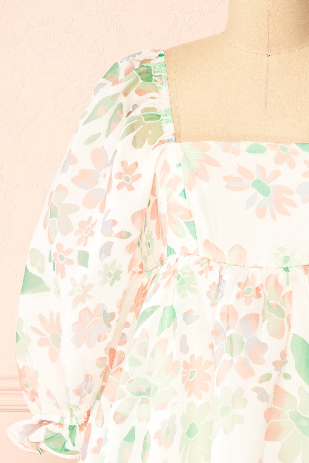 Jiselle | Short Floral Babydoll Dress
