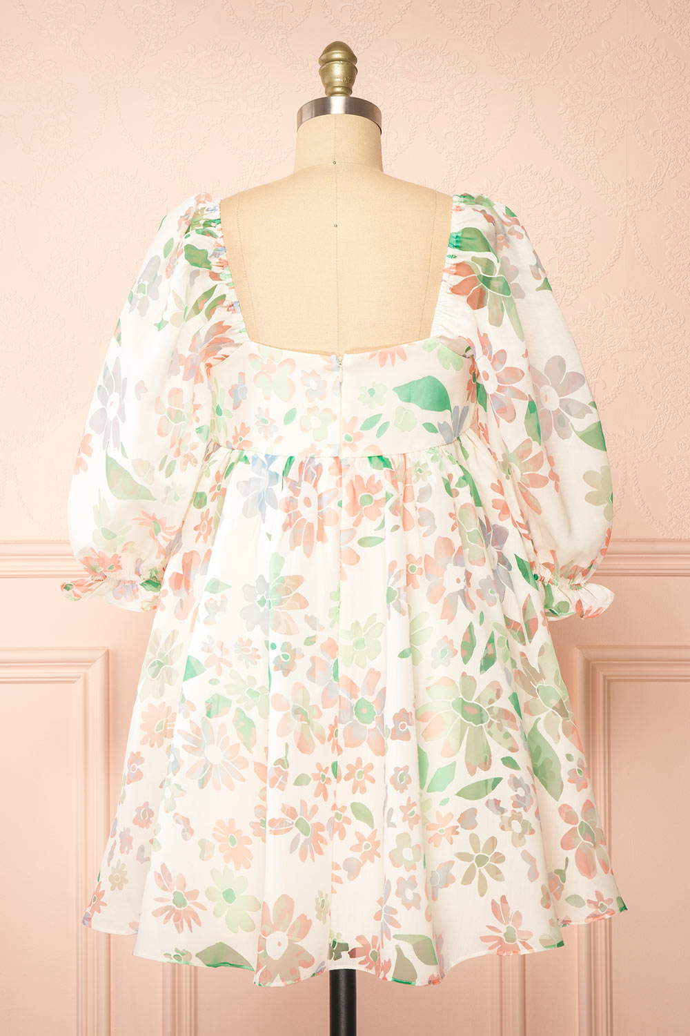 Jiselle | Short Floral Babydoll Dress