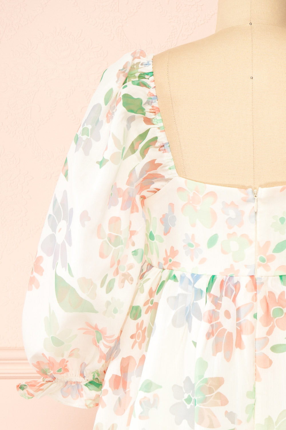 Jiselle | Short Floral Babydoll Dress