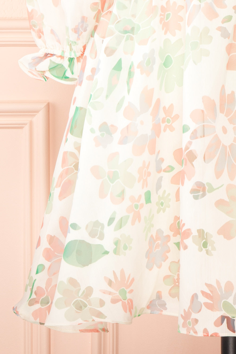 Jiselle | Short Floral Babydoll Dress