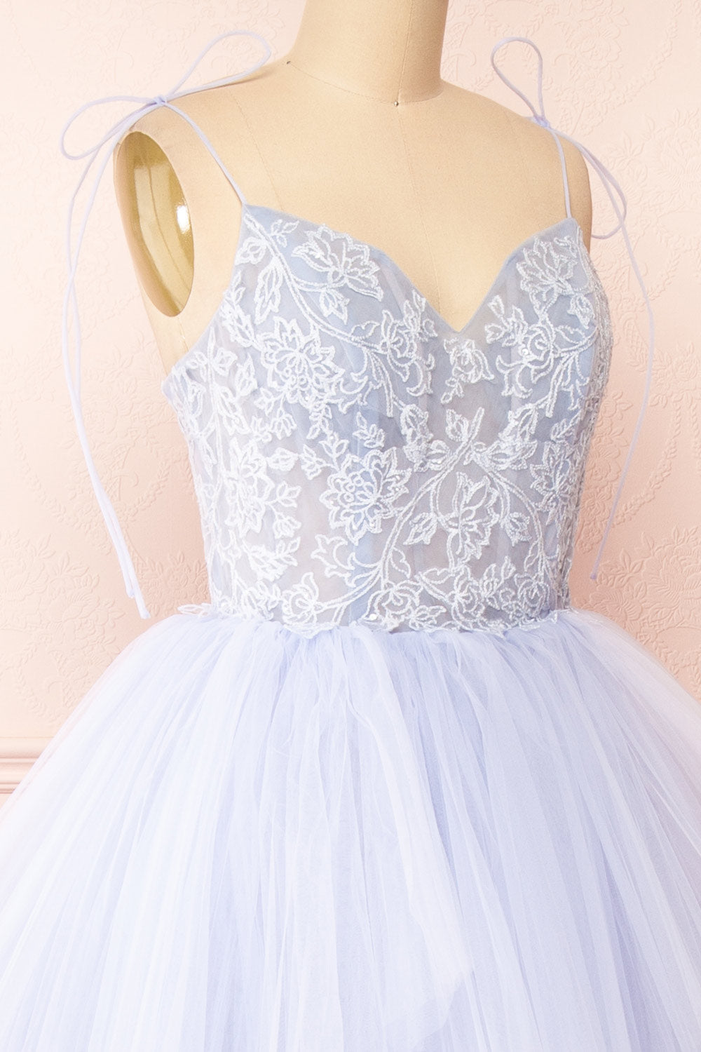 Jordina | Tiered Lavender Blue Maxi Dress