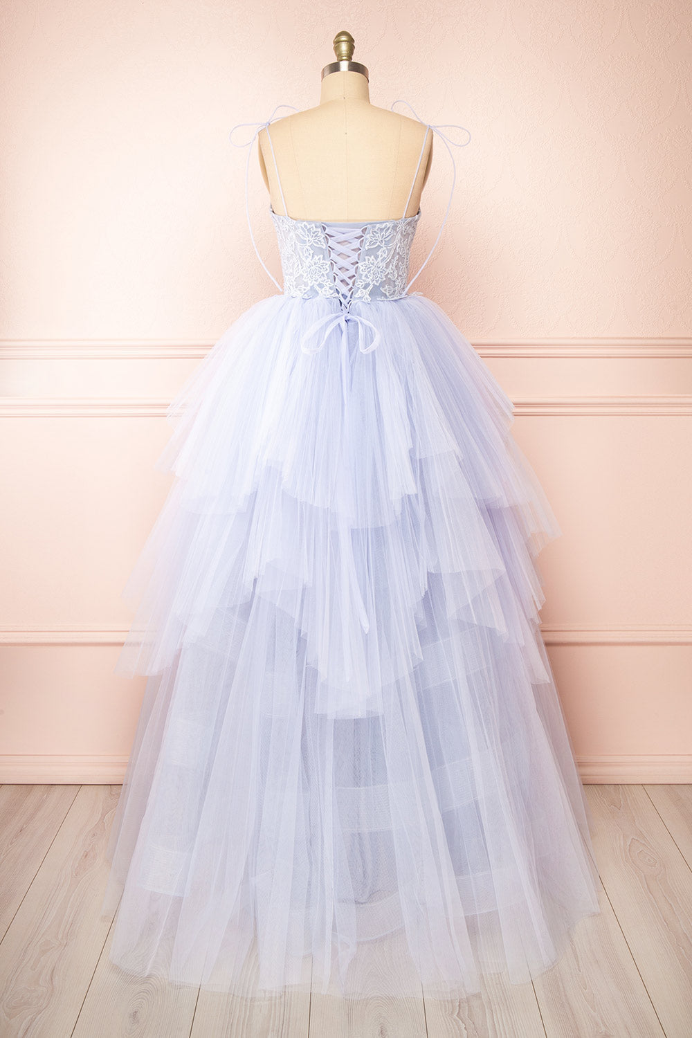 Jordina | Tiered Lavender Blue Maxi Dress