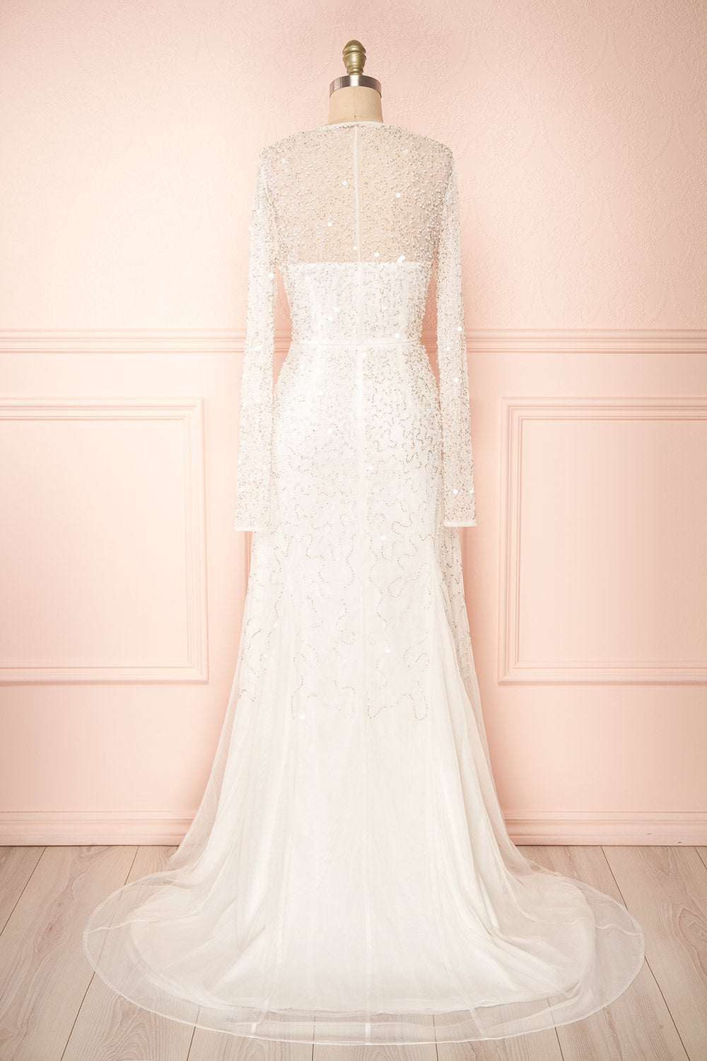 Judith | Long Sleeve Beaded Wedding Dress